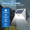 Peasur 140 LED Waterproof Solar Powered Motion Sensor Fence Lights, 12-Pack