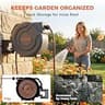 NEO-TEC Upgraded Retractable Garden Hose Reel with 180° Swivel Bracket