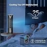 DR.PREPARE 16-Inch Compact Bladeless Tower Fan with DC Motor and 8-Hour Timer