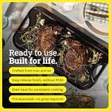 Lodge Pro-Grid Reversible Cast Iron Grill and Griddle Pan, 20-Inch Size