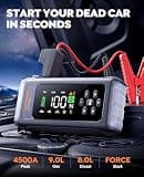 JOLTEKON Portable Car Battery Jump Starter Power Bank with Air Compressor (4500A)