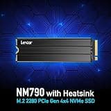 Lexar NM790 4TB PCIe Gen4 NVMe M.2 Internal Solid State Drive with Heatsink Included