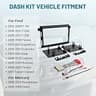 NuIth Complete Double DIN Dash Kit with Wire Harness & Antenna Adapter for Ford
