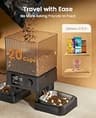 oneisall 5L Dual-Bowl Automatic Cat Food Dispenser for Multi-Pet Homes
