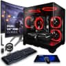 SAAV Drex Gaming PC Bundle with i7-12700KF, RTX 5060, Dual 24" Monitors