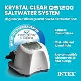 Intex Krystal Clear Saltwater Pool Chlorine System for Up to 15,000 Gallon Pools