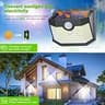 HMCITY 120 LED High Efficiency Solar Motion Sensor Outdoor Lights, 3 Modes