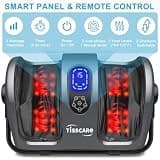 TISSCARE Professional Shiatsu Foot and Calf Massager with 96 Nodes and Dual Heat