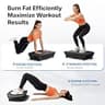 MERACH Curved Vibration Plate with LED Display and Real-Time Calorie Tracker