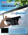 pemacom 1080P Dual Wireless Backup Camera System with 7" Monitor & Magnetic Mount