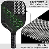 JoncAye USAPA Approved Fiberglass Graphite Pickleball Paddle Set of 4
