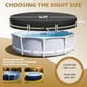 ZhenXingCheng 15-Foot 500D High-Density Oxford Extreme Wind Round Pool Cover