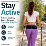 PlayActive Sacroiliac SI Joint Hip Belt with Non-Slip Smart Tab Closures
