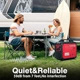 PowerSmart 3000W Portable Inverter Generator with CO Alarm Safety System