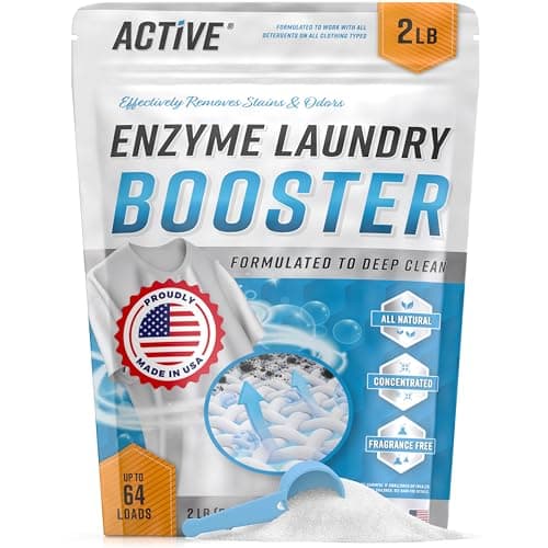 Enzyme Laundry Booster Unscented Enzymatic Stain & Odor Remover Powder, 2 lbs