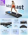 MERACH UltraWalk W60 Plus Walking Pad with 12% Auto Incline and 400 LBS Capacity