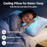 Premium Cooling Gel Shredded Memory Foam Queen Pillow with Dual-Sided Cover