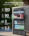 ICEVIVAL 24-Inch Front-Venting Built-In Beverage Refrigerator (180 Cans)