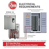 Rheem 18kW 240V Whole-Home Electric Tankless Water Heater with Self-Modulation