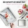 At Home Stainless Steel Ice Cream Roller Maker Machine with Storage Lid