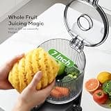 SMALLHOO 3-in-1 Cold Press Masticating Juicer with Ultra-Wide 7-Inch Feed Chute