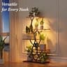 44-Inch 5-Tier Curved Corner Plant Stand Display Rack with Full Spectrum Lights