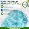 SUPA MODERN Adjustable Shredded Memory Foam Cooling Pillows with Bamboo Cover Set of 2