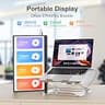 UFYQL 15.6-Inch 1080P FHD HDR IPS Portable Monitor with Adjustable Kickstand