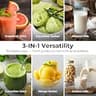 EanOruus 3-in-1 Cold Press Masticating Juicer with 6.5-Inch Chute and 100oz Hopper