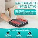 Snailax Shiatsu Foot Massager with Heat and Washable Cover for Plantar