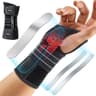 Rakiie Ergonomic Carpal Tunnel Wrist Brace with 3 Metal Night Splints