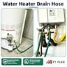 TT FLEX Burst-Proof 5FT Green Rubber Dehumidifier Drain Hose