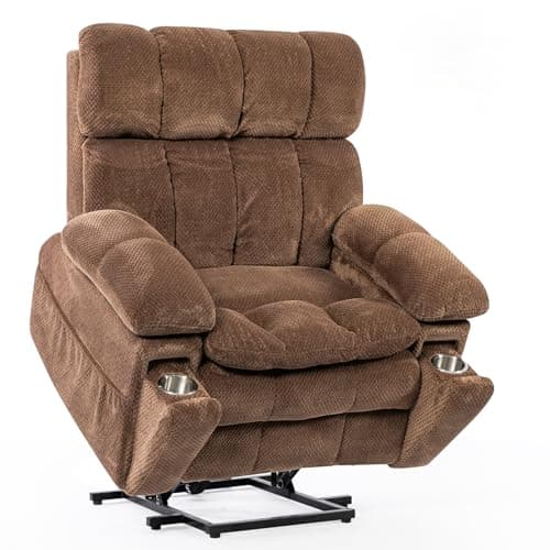 Zuacs 26-Inch Oversized Dual Motor Lift Recliner with Massage and Heat