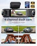 BOTSLAB G980H 3K 4-Channel Dash Cam with Modular Side Window Lenses