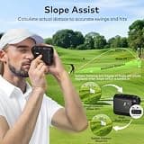 Standard 1200-Yard Golf Rangefinder with Slope, 7X Magnification and Flag Lock