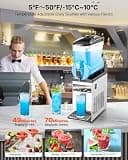 VEVOR 15L Single-Tank Commercial Slushie Machine with Dual Mode Settings