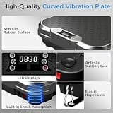 AoraPulse Vibration Plate Exercise Machine with 400 lbs Capacity and 250 Speeds