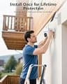 Dual-Band WiFi 2K Solar Security Camera System with AI Detection, 4-Camera Kit