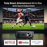 Alvar Upgraded Smart Projector with Built-In Netflix and WiFi 6
