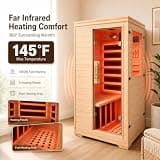 Homsido Handcrafted Hemlock Far Infrared Wooden Sauna Cabin, Modular