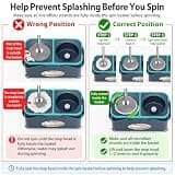 Upgraded Gen 2 Separating Spin Mop System with Swivel Wheels and 6 Pads