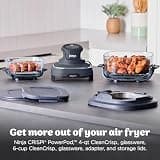 Ninja Crispi 4-in-1 Glass Air Fryer with Dishwasher-Safe Non-Toxic Basket