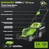 Greenworks 48V (2x24V) 17-Inch Cordless Push Lawn Mower with Dual Battery System