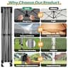 COBIZI 10x15 Heavy Duty Pop Up Canopy Tent Shelter with Four Removable Mesh Walls