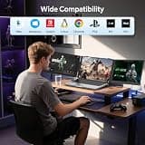 FEZOBR 14-Inch Ultra-Slim Triple Portable Monitor Extender with 1080P IPS Display
