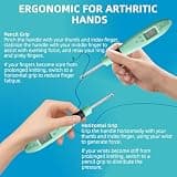 Jeciran 24-Head Light Up Crochet Hook Kit with Digital Stitch Counter & Fast Charge