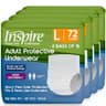 Inspire Disposable Protective Underwear for Bowel Incontinence, Large, 72-Pack