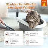 Zesty Paws Cranberry Urinary Tract Support Bites for Cats, Bacon Flavor
