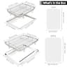 Openice Large and Medium Stainless Steel Air Fryer Basket Set with Liners