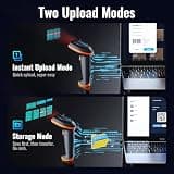 Tera D5100 Ergonomic 2.4GHz Wireless & USB 2D Barcode Scanner with LED Battery Indicator